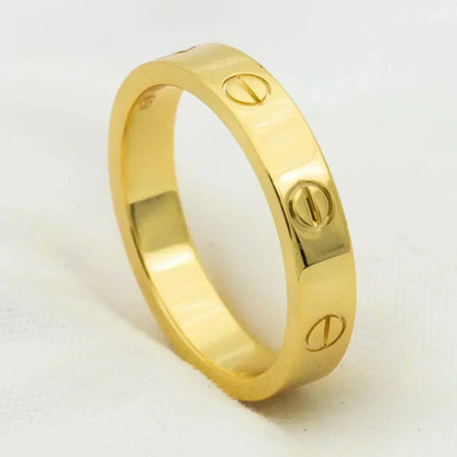 [Glow Jewelry]LOVE RING 4MM 1 DIAMOND GOLD