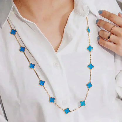 ¡®Glow Jewelry¡¯CLOVER 20 MOTIVE TÜRKIS GOLD