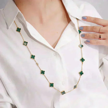 ¡®Glow Jewelry¡¯CLOVER 20 MOTIFS MALACHIT GOLD