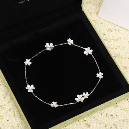 ¡®Glow Jewelry¡¯FRIVOLE SILBER 9 BLUMEN HALSKETTE