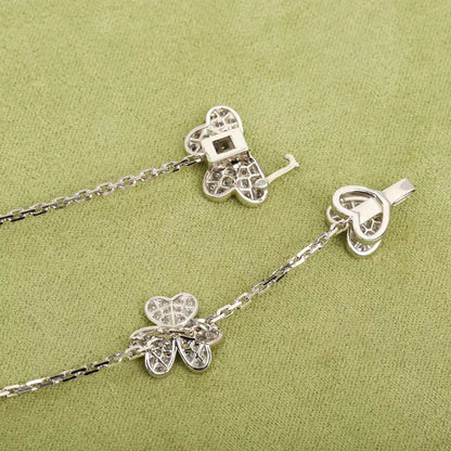 ¡®Glow Jewelry¡¯FRIVOLE SILBER 9 BLUMEN HALSKETTE