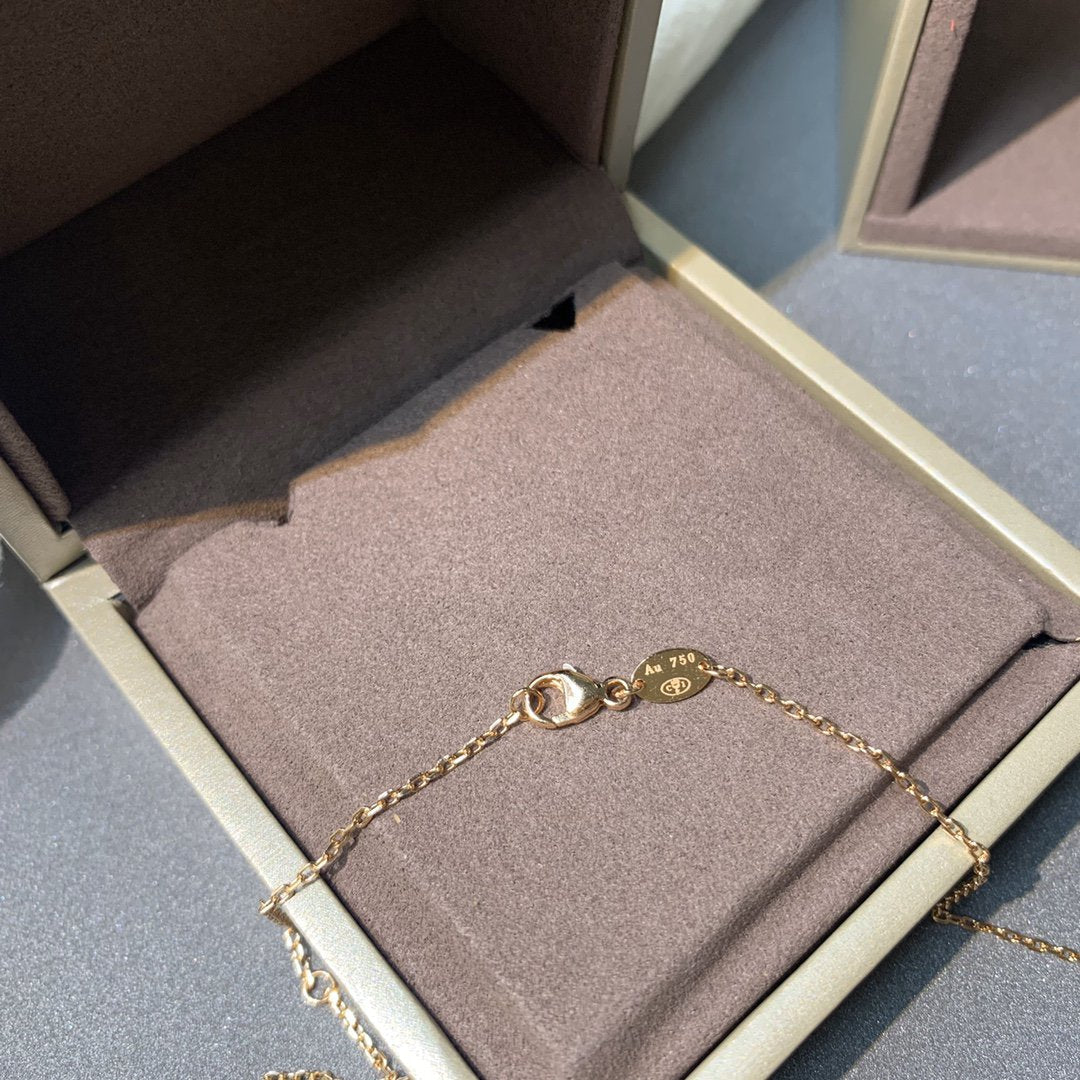 [Glow Jewelry]JEUX DE PINK GOLD DIAMOND NECKLACE