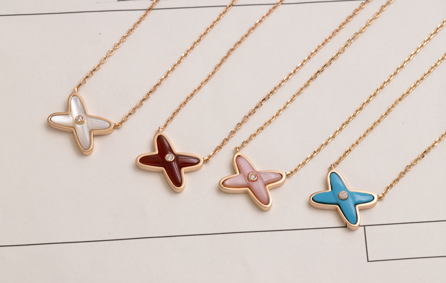 [Glow Jewelry]JEUX DE NECKLACE 1 DIAMOND
