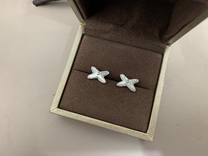 „Glow Jewelry“ JEUX DE WHITE MOP SILBER DIAMANT OHRRINGE