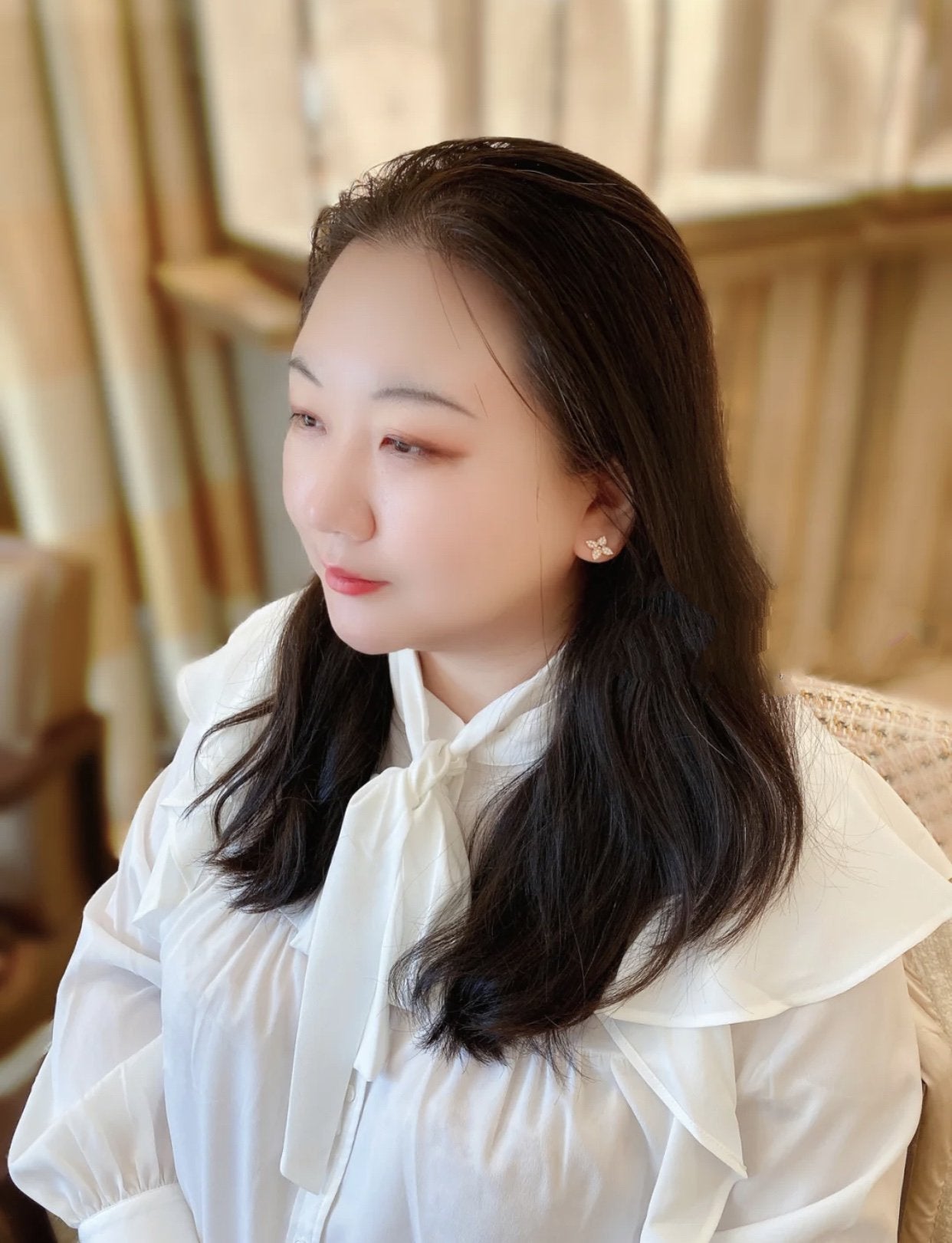®Glow Jewelry®スターブロッサム スタッドピアス ピンクゴールド ダイヤモンド