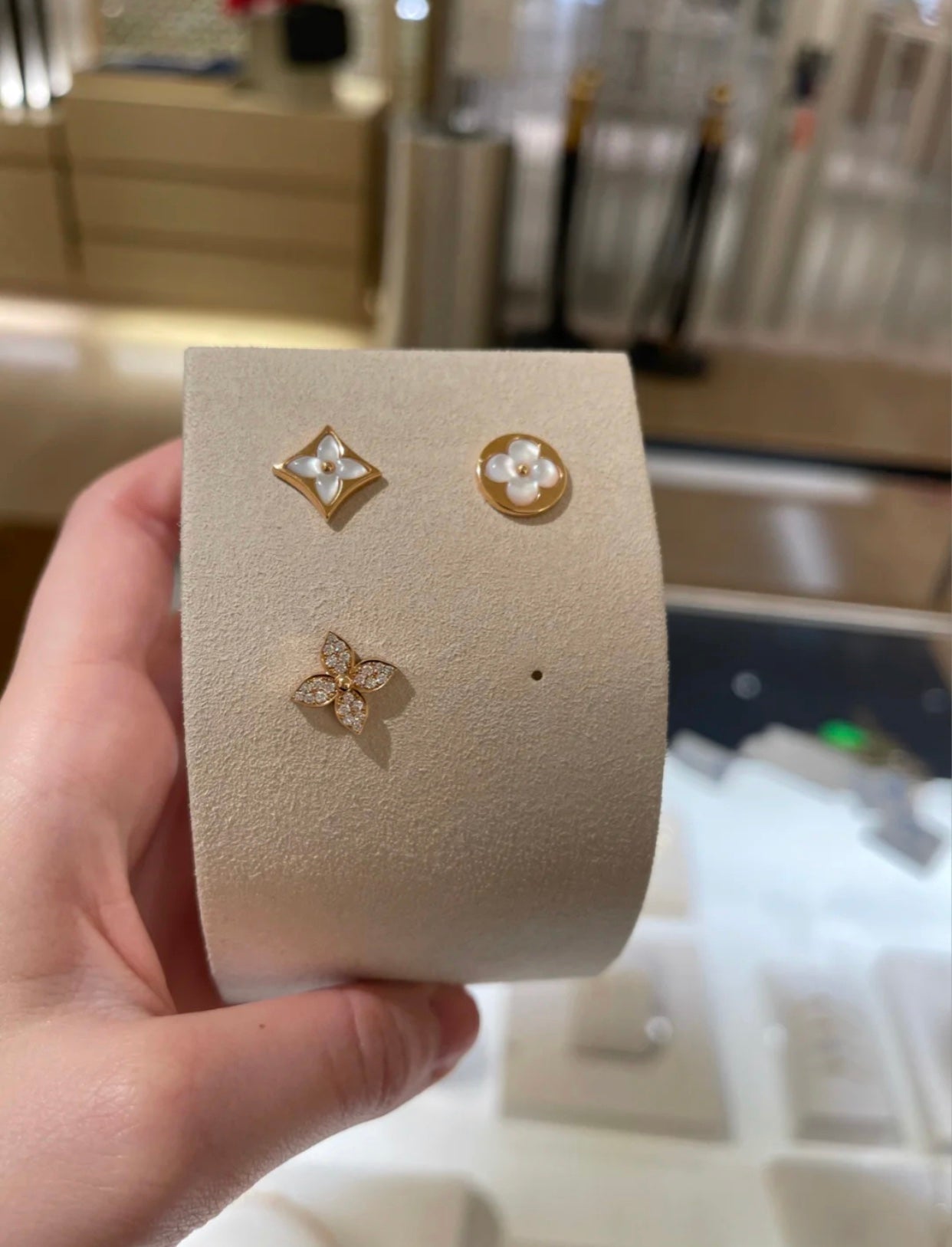 ®Glow Jewelry®スターブロッサム スタッドピアス ピンクゴールド ダイヤモンド