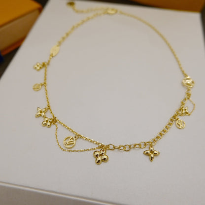 „Glow Jewelry“ BLOOMING SUPPLE HALSKETTE MESSING