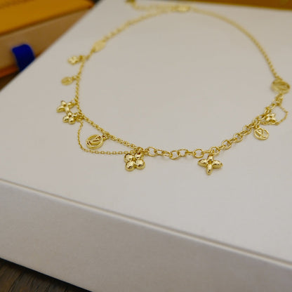 „Glow Jewelry“ BLOOMING SUPPLE HALSKETTE MESSING