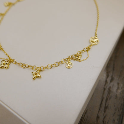 „Glow Jewelry“ BLOOMING SUPPLE HALSKETTE MESSING