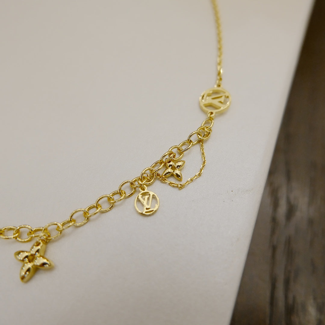 „Glow Jewelry“ BLOOMING SUPPLE HALSKETTE MESSING