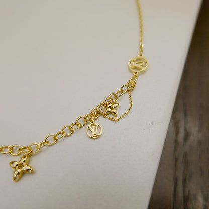 „Glow Jewelry“ BLOOMING SUPPLE HALSKETTE MESSING