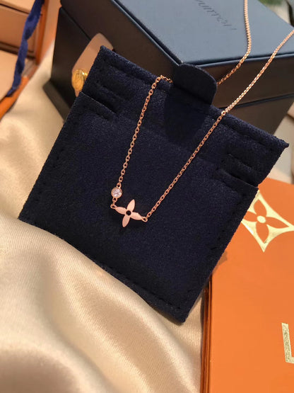 [Glow Jewelry]BLOSSOM PENDANT PINK GOLD AND DIAMOND