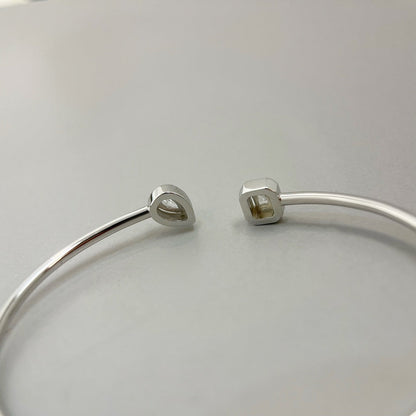 [Glow Jewelry]JONC FLEX MY TWIN TOI & MOI SILVER DIAMOND BRACELET