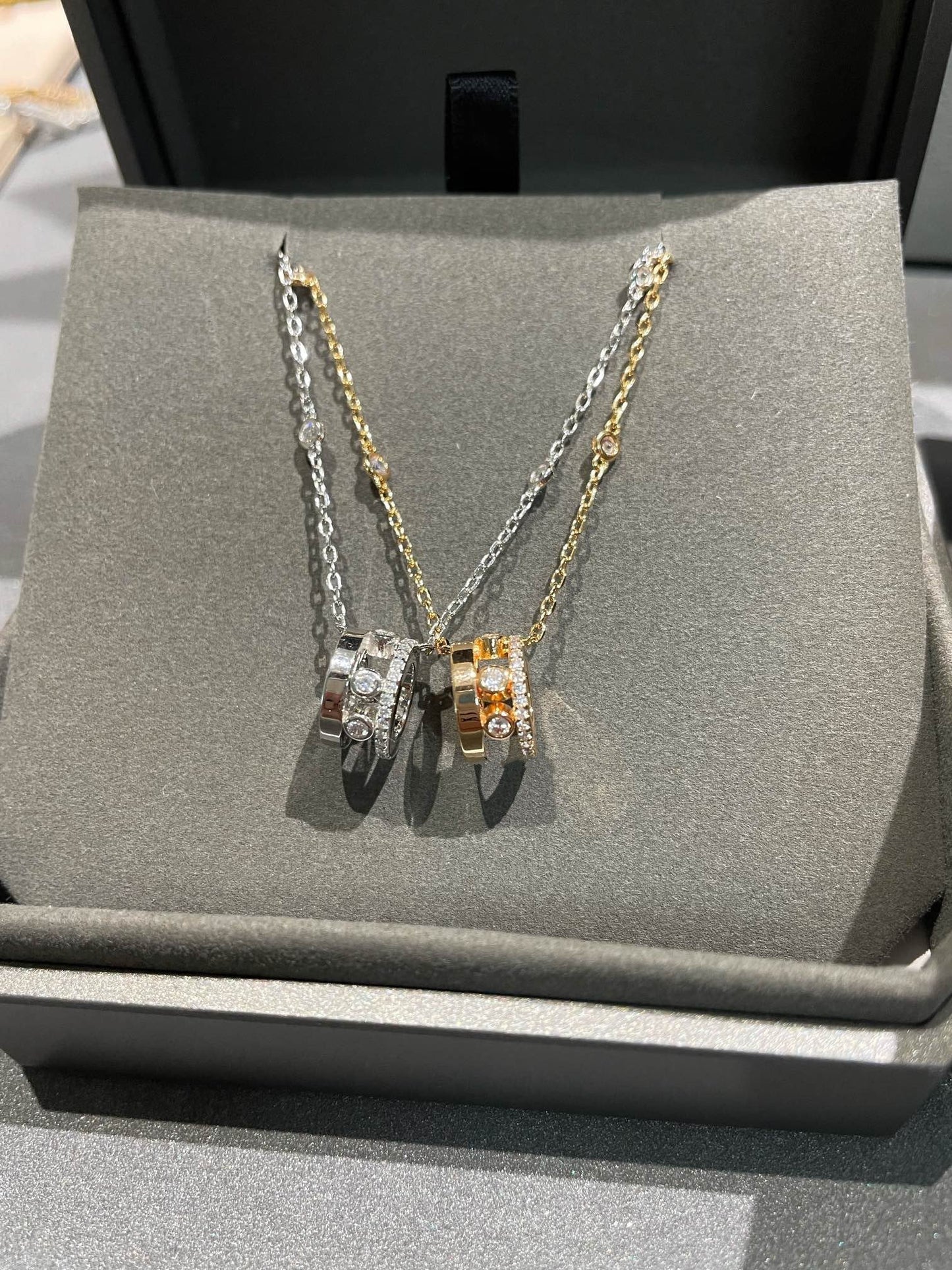 [Glow Jewelry]CHAIN MOVE ROMANE PEDAND NECKLACE