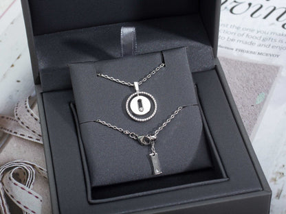 [Glow Jewelry]LUCKY MOVE PM NECKLACE SILVER DIAMOND