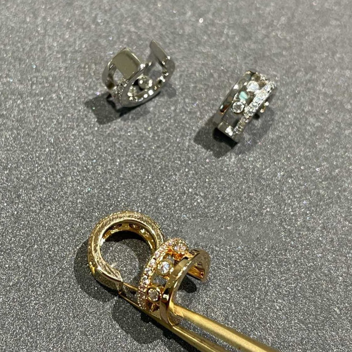[Glow Jewelry]MOVE ROMANE EARRINGS DIAMOND