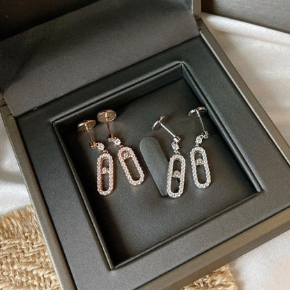 [Glow Jewelry]DORMEUSES MOVE UNO DIAMOND EARRINGS