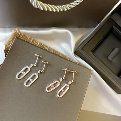 [Glow Jewelry]DORMEUSES MOVE UNO DIAMOND EARRINGS