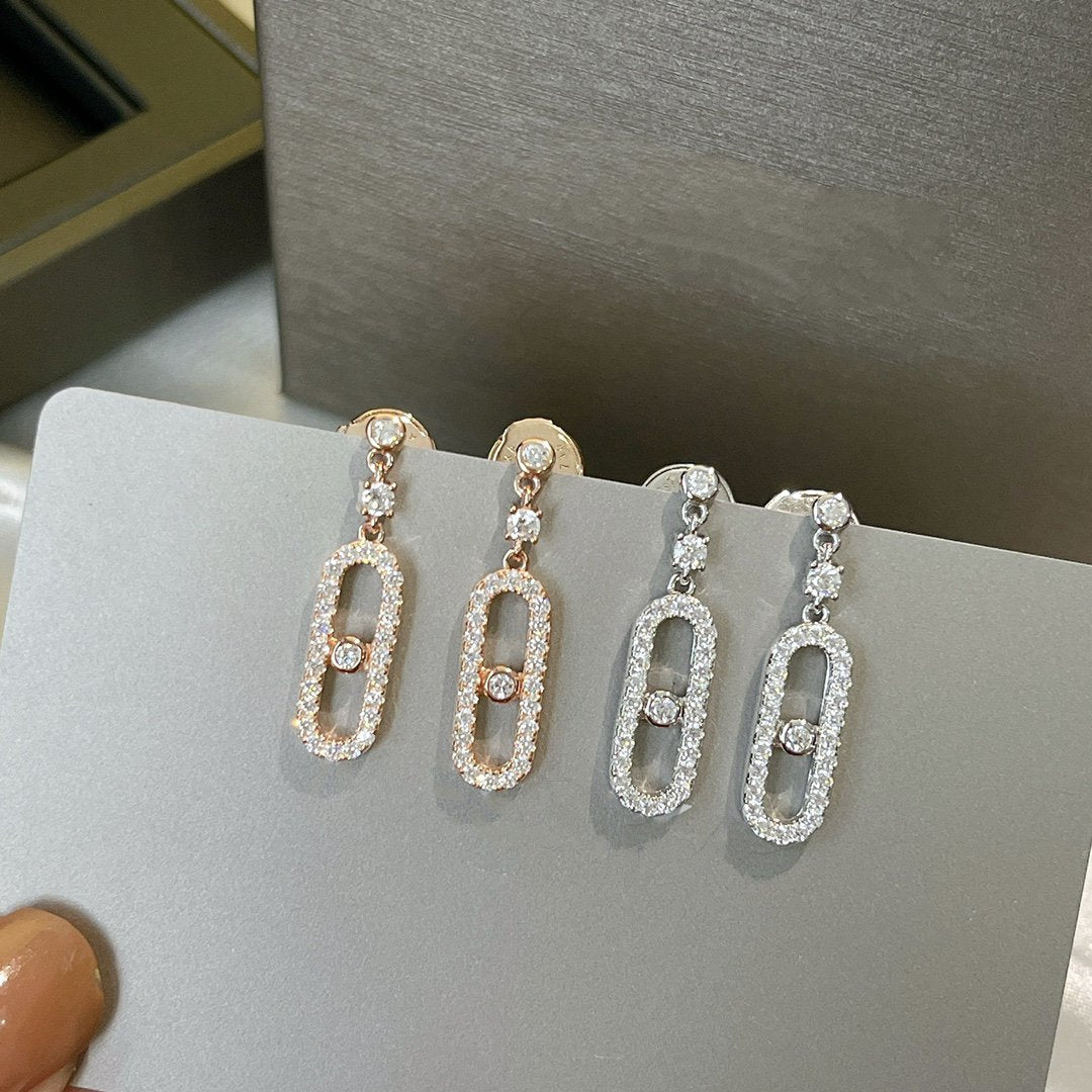 [Glow Jewelry]DORMEUSES MOVE UNO DIAMOND EARRINGS