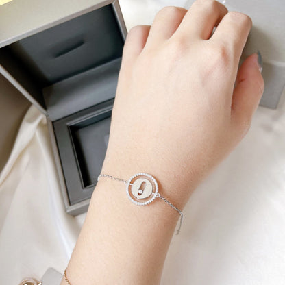 [Glow Jewelry]LUCKY MOVE PAVED DIAMOND BRACELET