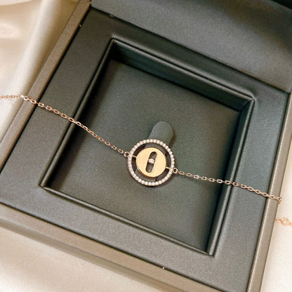 [Glow Jewelry]LUCKY MOVE PAVED DIAMOND BRACELET