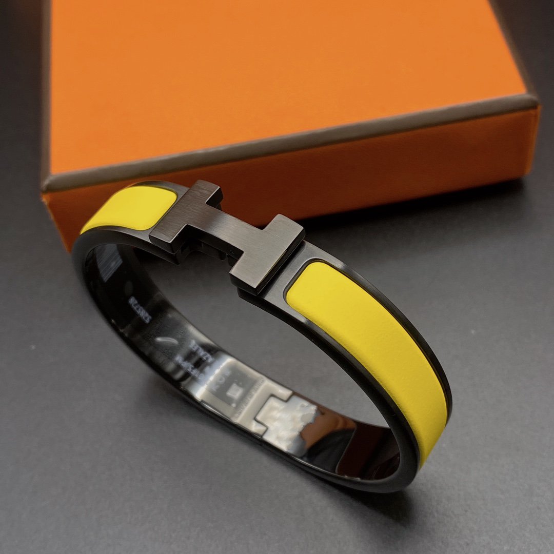 ¡®Glow Jewelry¡¯CLIC HM SO BLACK YELLOW BRACELET
