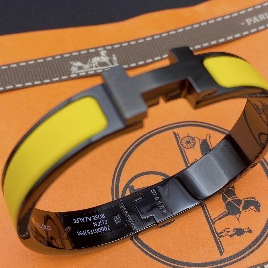 ¡®Glow Jewelry¡¯CLIC HM SO BLACK YELLOW BRACELET