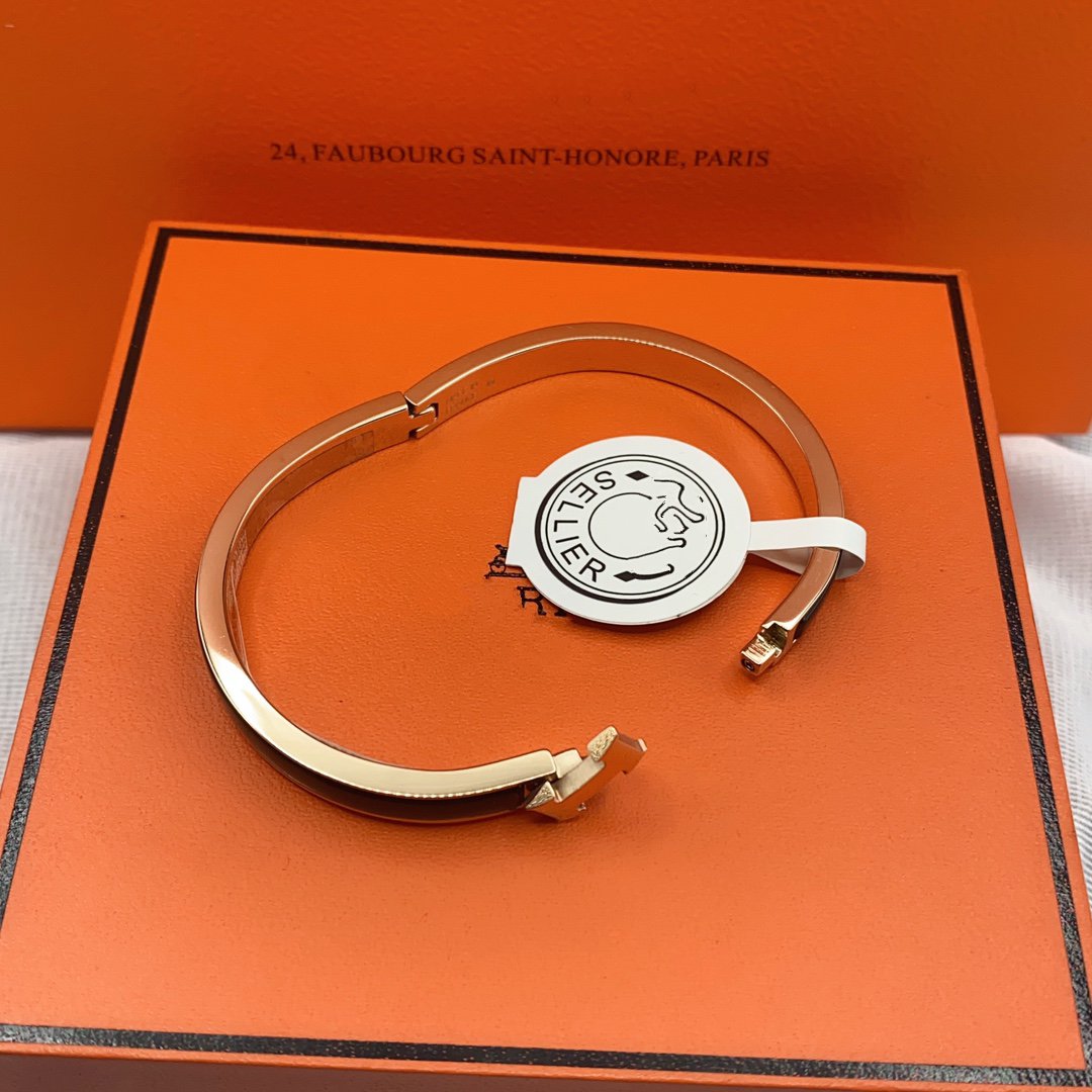 ¡®Glow Jewelry¡¯CLASSIC HM CLIC BLACK 8MM ENAMEL BRACELET