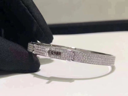 ¡®Glow Jewelry¡¯HM KELLY BRACELET IN SILVER AND FULL PAVE DIAMOND