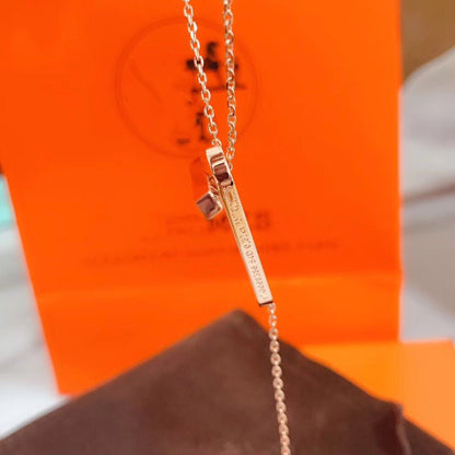 Glow Jewelry HM-Halskette Platin Roségold Diamant