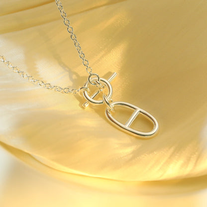 [Glow Jewelry]HM CHAINE D'ANCRE PENDANT NECKLACE STERLING SILVER