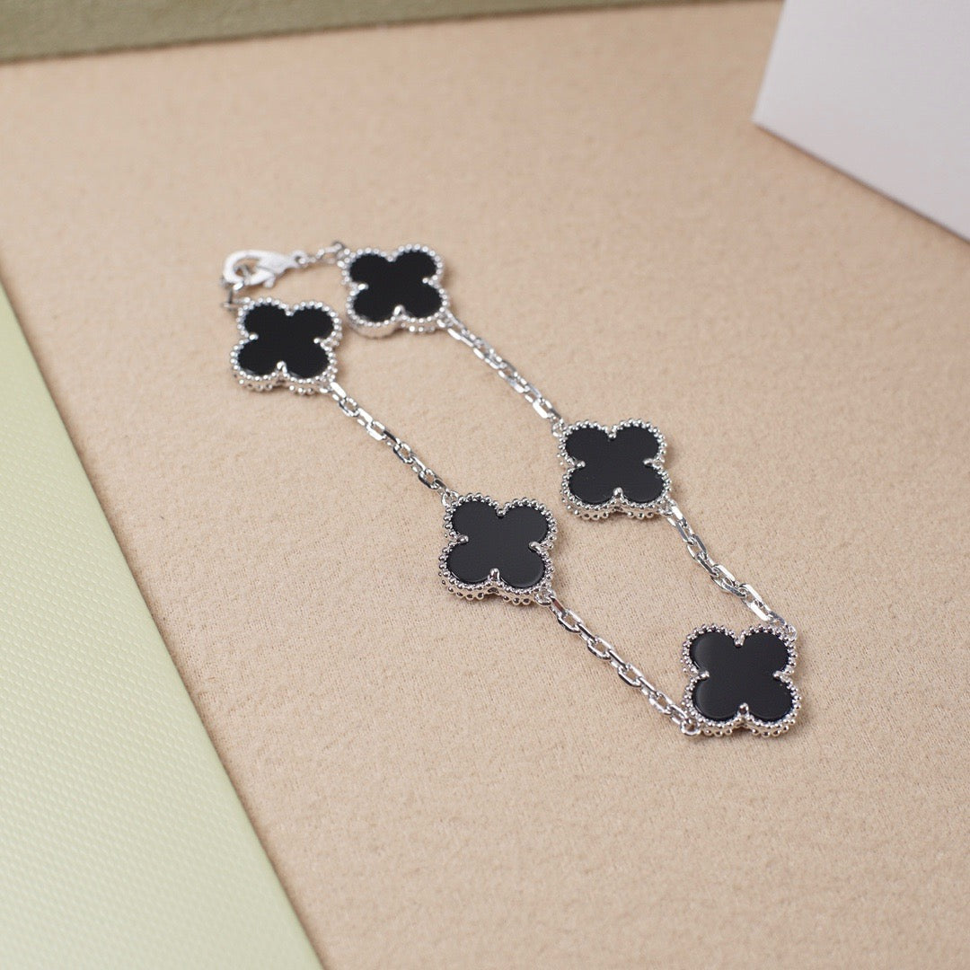 [Glow Jewelry]Neue CLOVER 5 MOTIF ONYXS ARMBAND KOLLEKTION