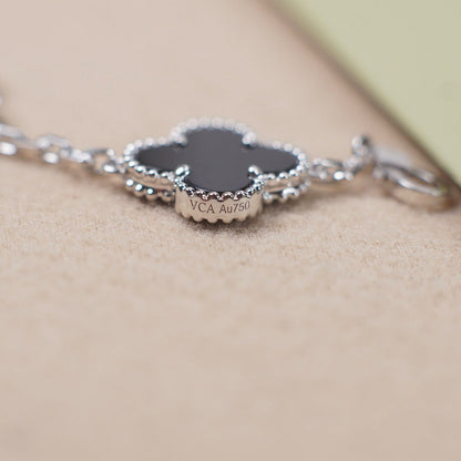 [Glow Jewelry]Neue CLOVER 5 MOTIF ONYXS ARMBAND KOLLEKTION