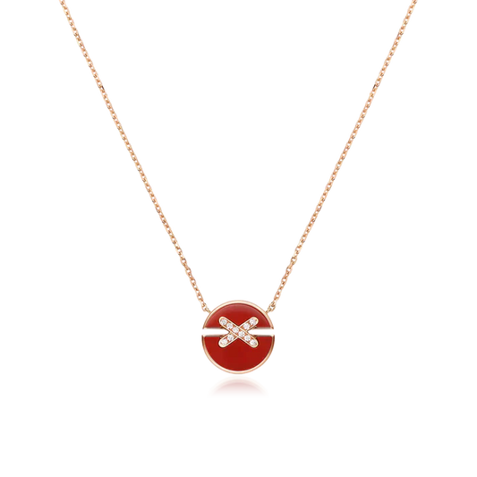 ¡®Glow Jewelry¡¯ JEUX DE ROSE GOLD DIAMOND HALSKETTE