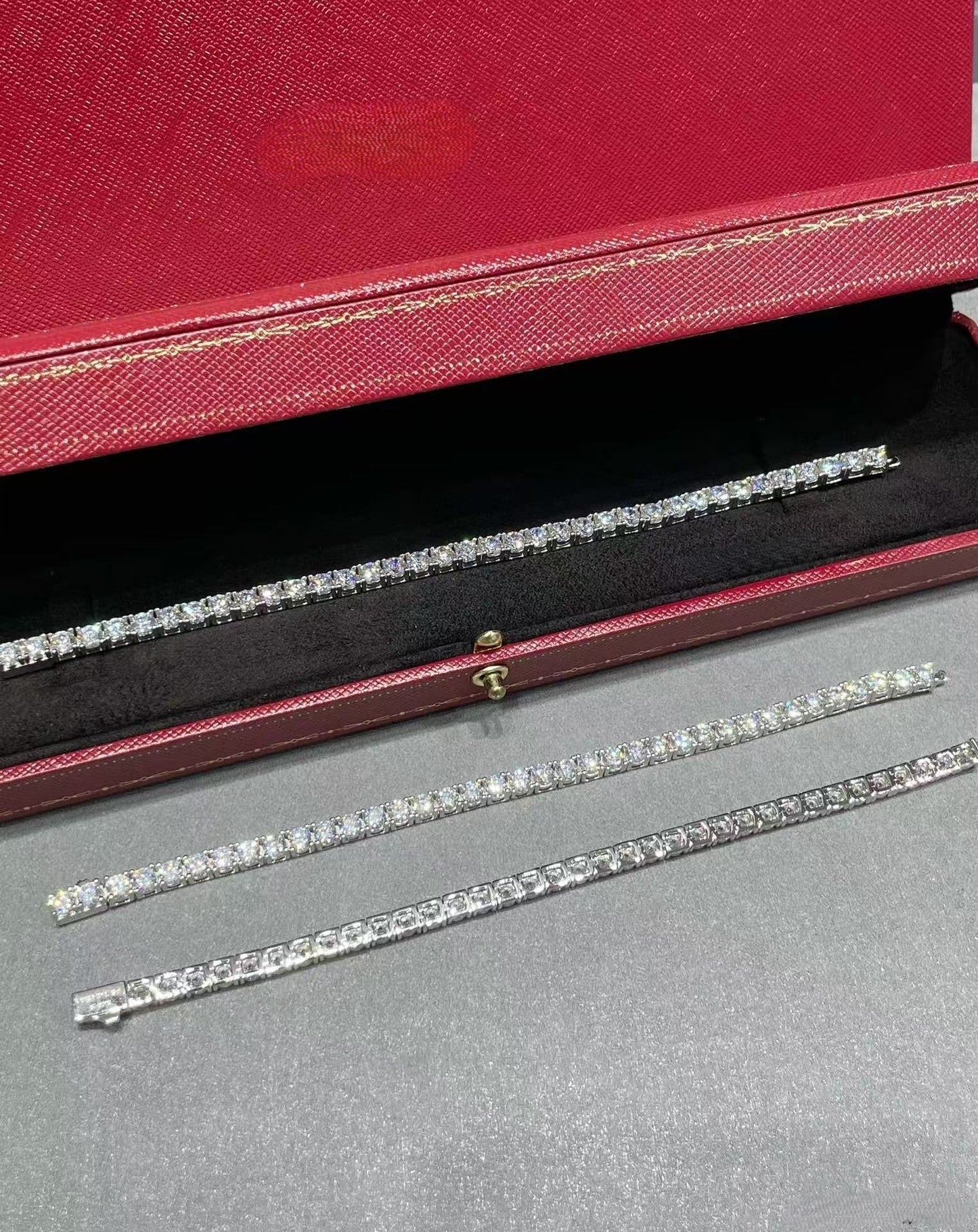 [Glow Jewelry jewelrys]TENNIS BRACELET WITH FULL DIAMOND SETTING