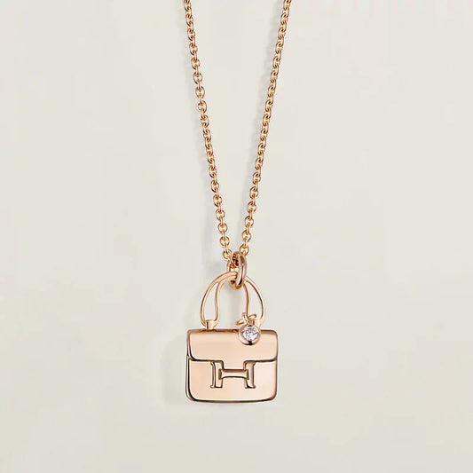¡®Glow Jewelry¡¯AMULETTE PEDANT ROSE GOLD NECKLACE