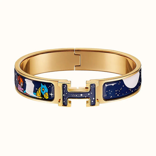 グロージュエリー 星と月ブレスレット 12MM