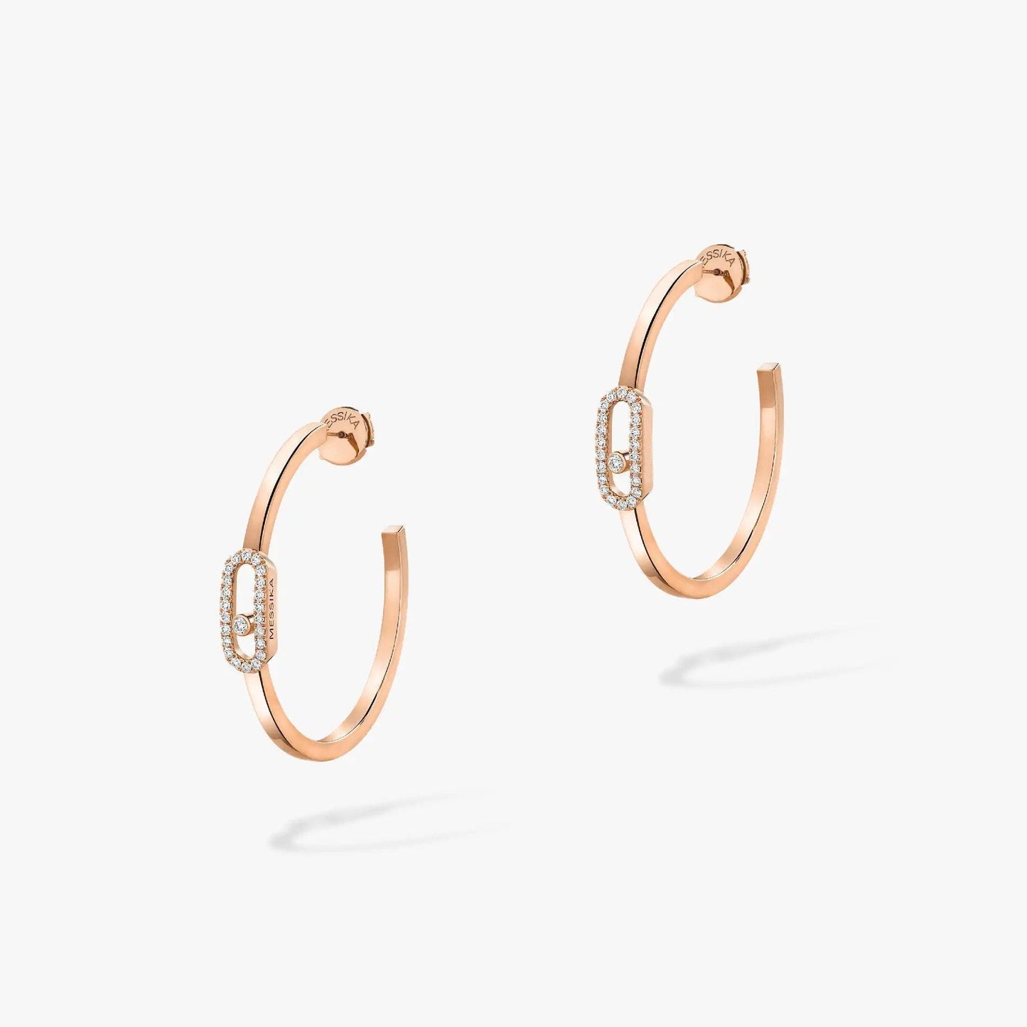 [Glow Jewelry]CREOLES MOVE UNO PM DIAMOND EARRINGS