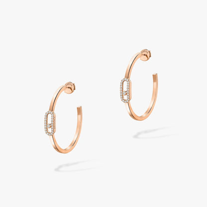 [Glow Jewelry]CREOLES MOVE UNO PM DIAMOND EARRINGS