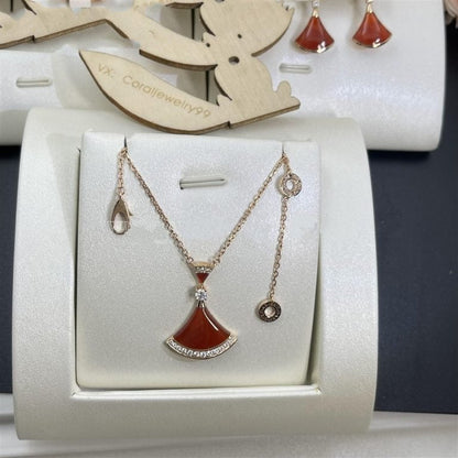 [Glow Jewelry]DREAM NECKLACE CARNELIAN DIAMOND