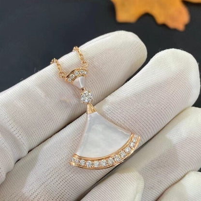 [Glow Jewelry]DREAM NECKLACE MOP PINK GOLD DIAMOND