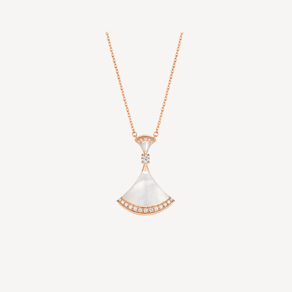 [Glow Jewelry]DREAM NECKLACE MOP PINK GOLD DIAMOND