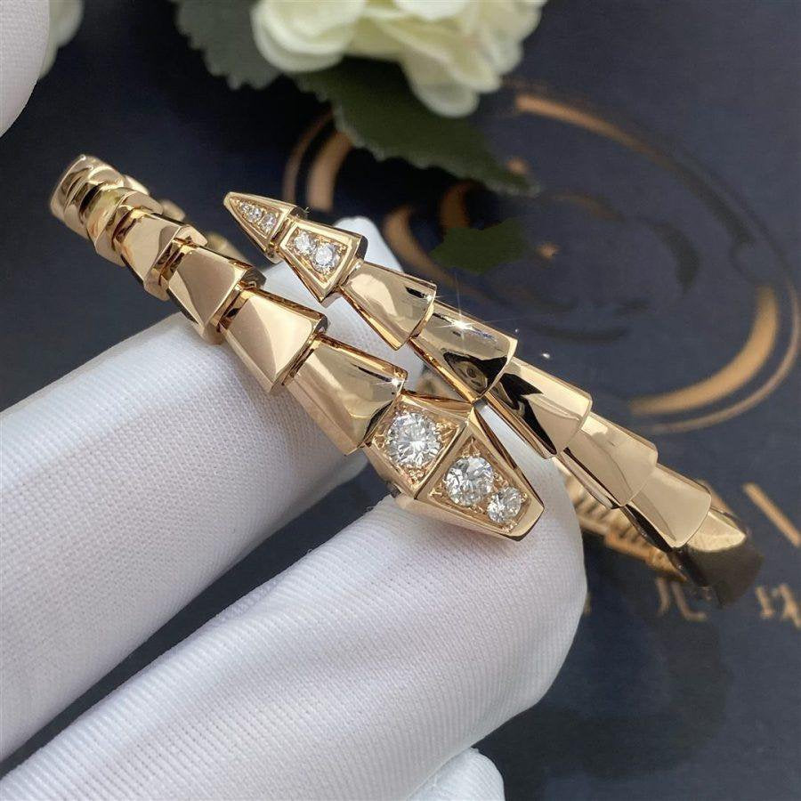 [Glow Jewelry]SERPENTI BRACELET DIAMONDS PINK GOLD