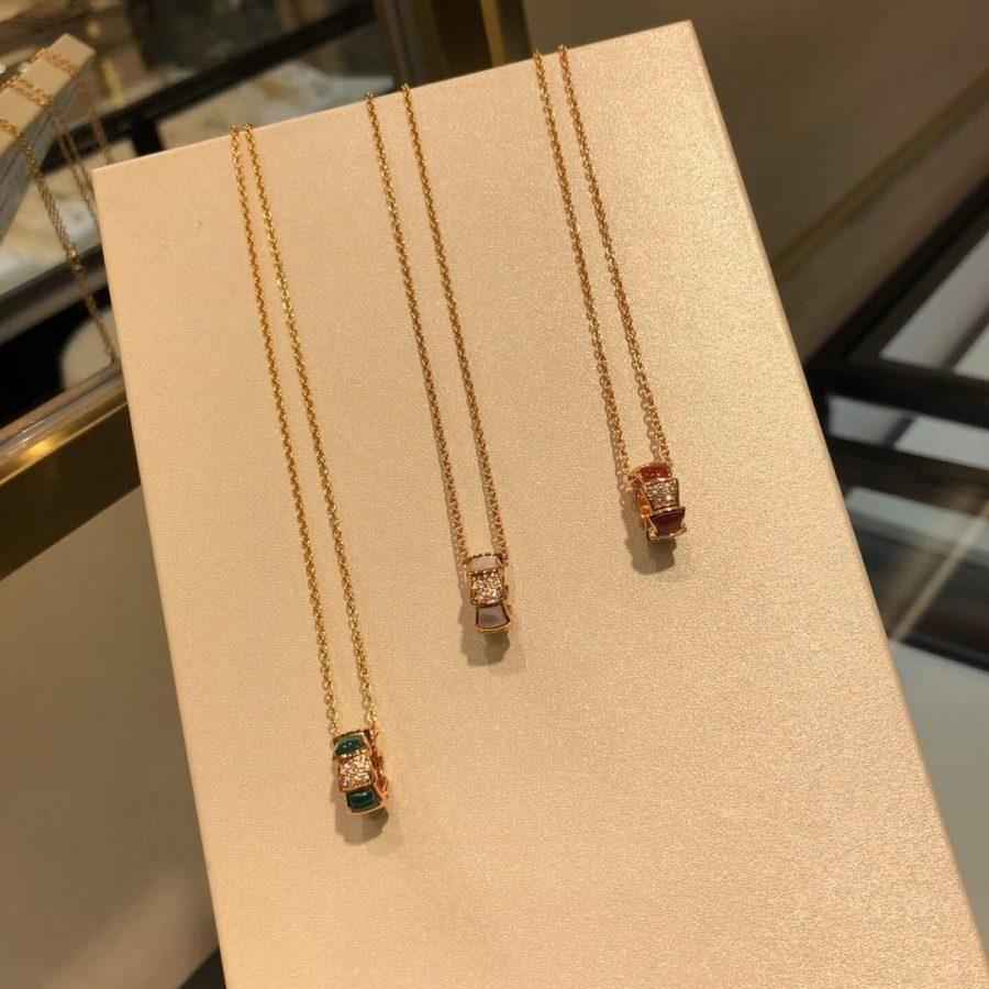 [Glow Jewelry]SERPENTI PEDANT DIAMOND NECKLACE