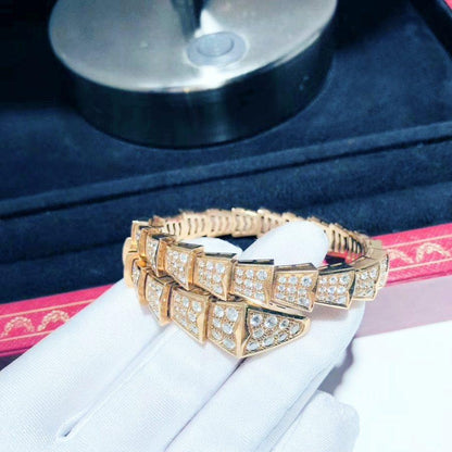 [Glow Jewelry]SERPENTI BRACELET 8MM PINK GOLD DIAMOND