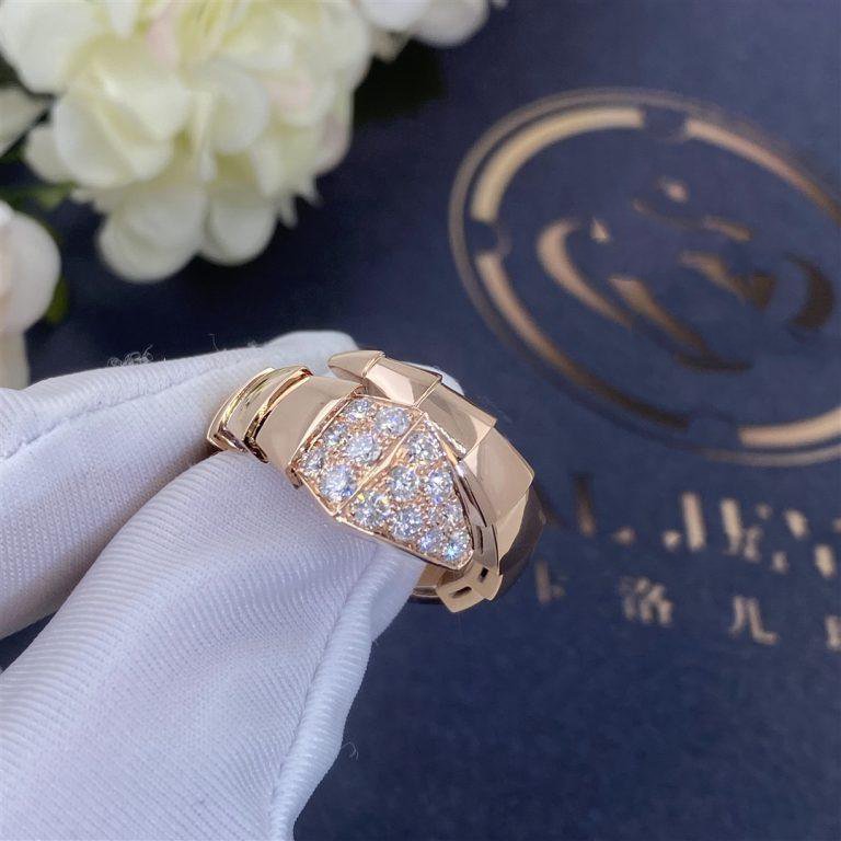 [Glow Jewelry]SERPENTI RING PINK GOLD DIAMOND