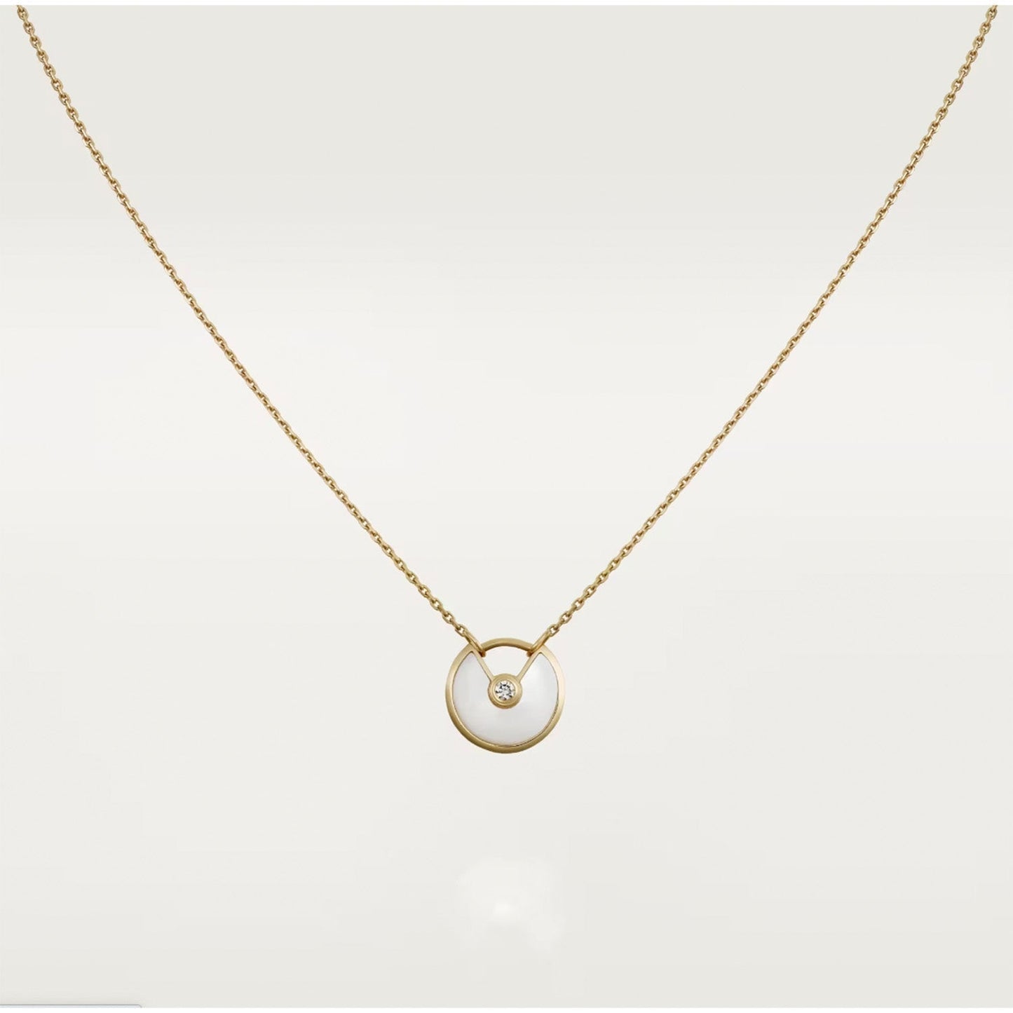 [Glow Jewelry]AMULETTE ROSE GOLD MOP NECKLACE