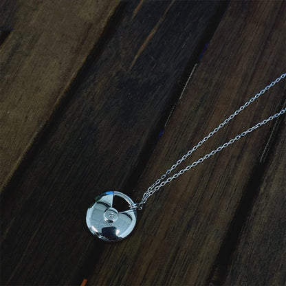 ¡®Glow Jewelry¡¯AMULETTE SILVER FULL DIAMOND NECKLACE