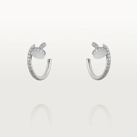 ¡®Glow Jewelry¡¯JUSTE OHRRINGE 12.75MM SILBER DIAMANT