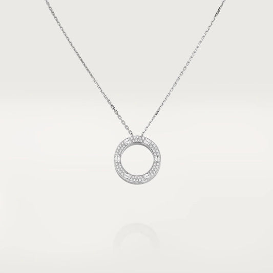 Leuchtender Schmuck LIEBESKETTE VERSTELLBAR SILBER